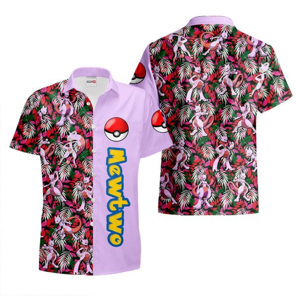 Pokemon Pattern Mewtwo Hawaiian Shirt, Summer Shirt For Men and Women Jezsport.com