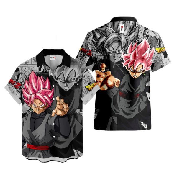 Dragonball Goku Black Rose Hawaiian Shirt, Summer Shirt For Men and Women Jezsport.com