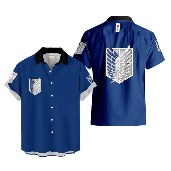 Survey Corps Uniform Hawaiian Shirt, Summer Shirt For Men and Women Jezsport.com