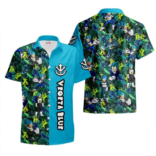 Dragonball Vegeta Blue Hawaiian Shirt, Summer Shirt For Men and Women Jezsport.com