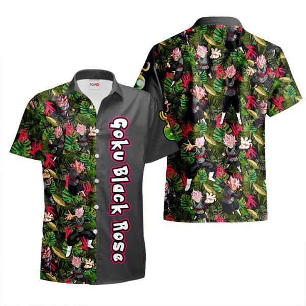 Dragonball Goku Black Rose Hawaiian Shirt, Summer Shirt For Men and Women Jezsport.com