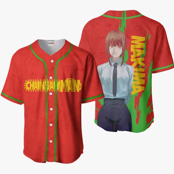 Anime Makima Baseball Jersey For Men and Women Jezsport.com