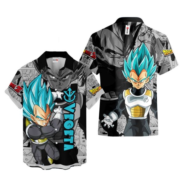 Dragonball Vegeta Blue Hawaiian Shirt, Summer Shirt For Men and Women Jezsport.com