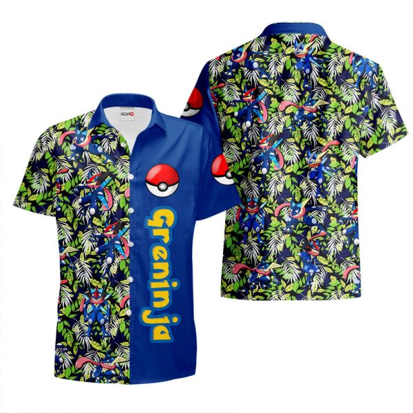 Pokemon Pattern Greninja Hawaiian Shirt, Summer Shirt For Men and Women Jezsport.com