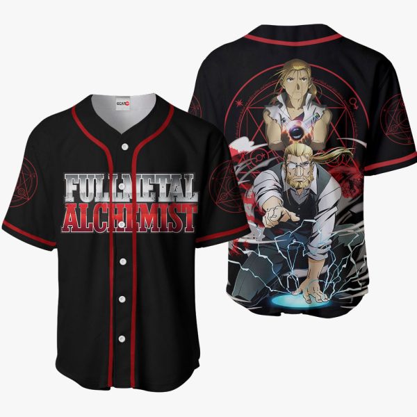 Anime Van Hohenheim Baseball Jersey For Men and Women Jezsport.com