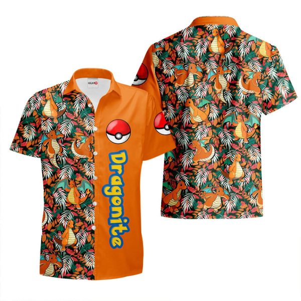 Pokemon Pattern Dragonite Hawaiian Shirt, Summer Shirt For Men and Women Jezsport.com