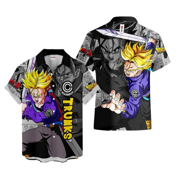 Dragonball Trunks Super Saiyan Hawaiian Shirt, Summer Shirt For Men and Women Jezsport.com