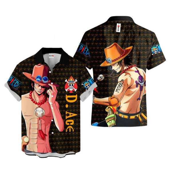 Anime One Piece Portgas D. Ace Hawaiian Shirt, Summer Shirt For Men and Women Jezsport.com