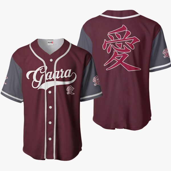 Anime Gaara Symbol Baseball Jersey For Men and Women Jezsport.com