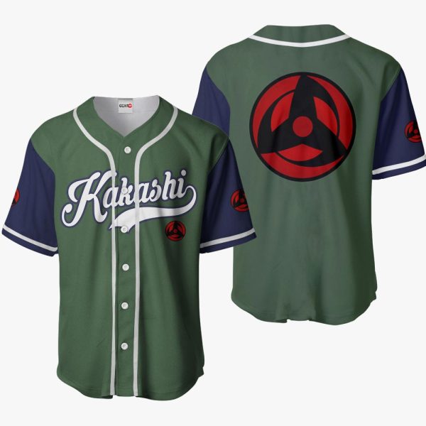 Anime Kakashi Hatake Symbol Baseball Jersey For Men and Women Jezsport.com