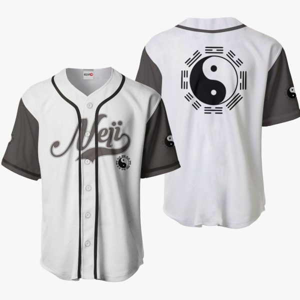 Anime Neji Hyuga Symbol Baseball Jersey For Men and Women Jezsport.com