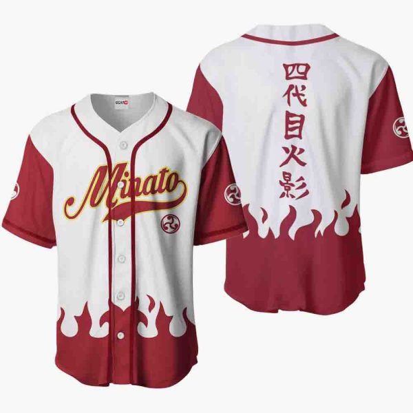 Anime Minato Namikaze Symbol Baseball Jersey For Men and Women Jezsport.com