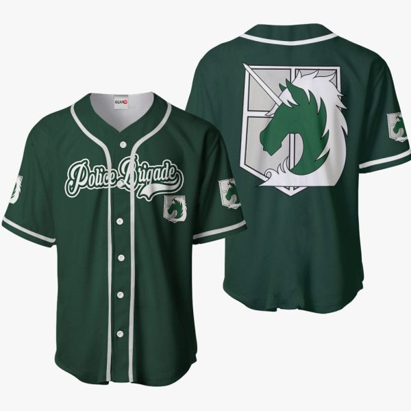 Anime Military Police Brigade Baseball Jersey For Men and Women Jezsport.com