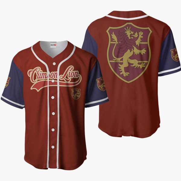 Anime Crimson Lion Baseball Jersey For Men and Women Jezsport.com