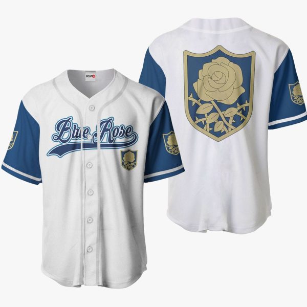 Anime Blue Rose Baseball Jersey For Men and Women Jezsport.com