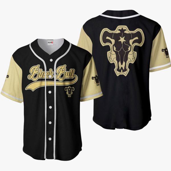 Anime Black Bull Baseball Jersey For Men and Women Jezsport.com