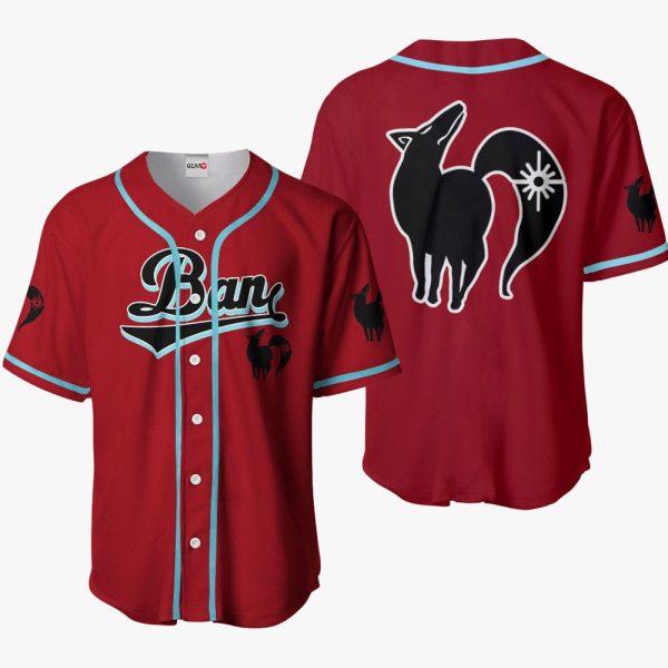 Anime Ban Fox's Sin of Greed Baseball Jersey For Men and Women Jezsport.com