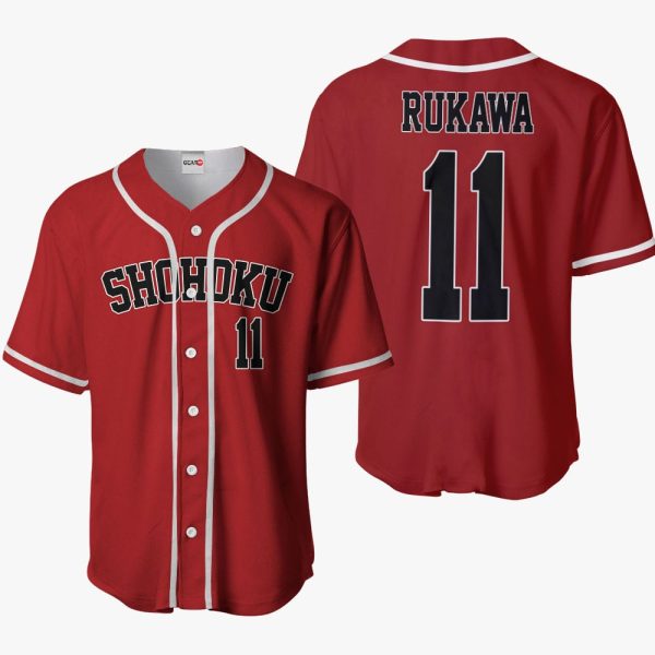 Anime Rukawa Kaede Baseball Jersey For Men and Women Jezsport.com