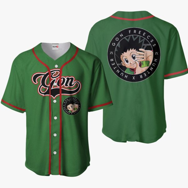 Anime Gon Freecss Baseball Jersey For Men and Women Jezsport.com