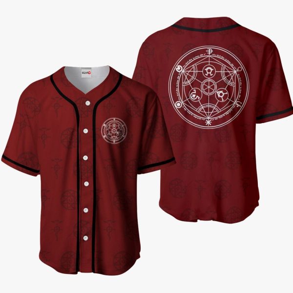 Anime Transmutation Circle Baseball Jersey For Men and Women Jezsport.com