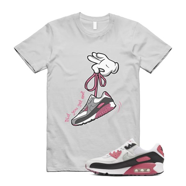 Cartoon Hands Unisex Crew Neck T-Shirt, Sneaker Shirt To 90 Air Max Rose/Particle Grey Jezsport.com