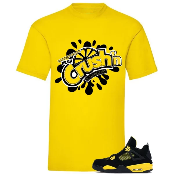 Shirt To Match The Jordan 4 Thunder Yellow For Men Jezsport.com