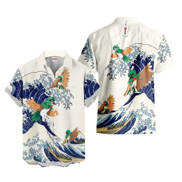 Pokemon Decidueye Kanagawa Great Wave Hawaiian Shirt, Summer Shirt For Men and Women Jezsport.com