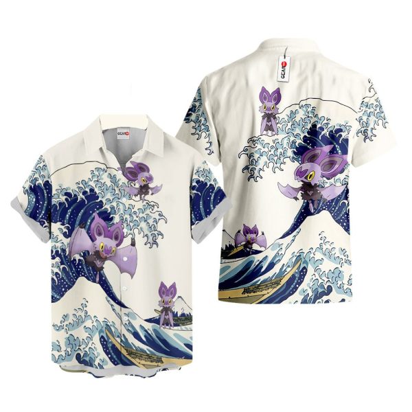 Pokemon Noibat Kanagawa Great Wave Hawaiian Shirt, Summer Shirt For Men and Women Jezsport.com