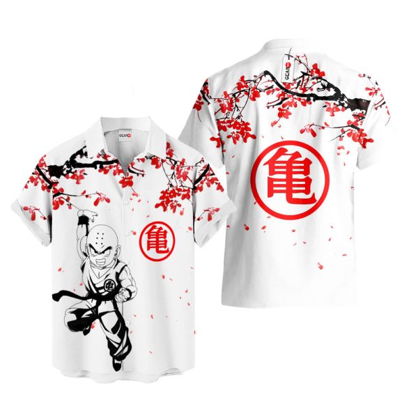 Dragonball Krillin Hawaiian Shirt, Summer Shirt For Men and Women Jezsport.com