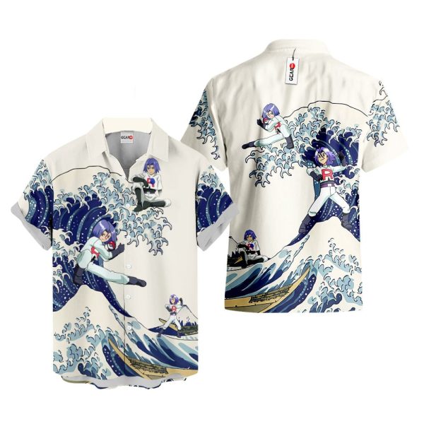 Pokemon James Kojiro Kanagawa Great Wave Hawaiian Shirt, Summer Shirt For Men and Women Jezsport.com