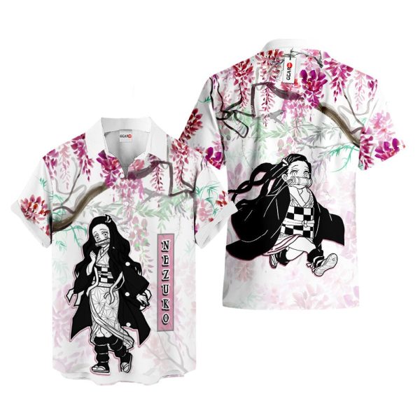 Anime Nezuko Hawaiian Shirt, Summer Shirt For Men and Women Jezsport.com