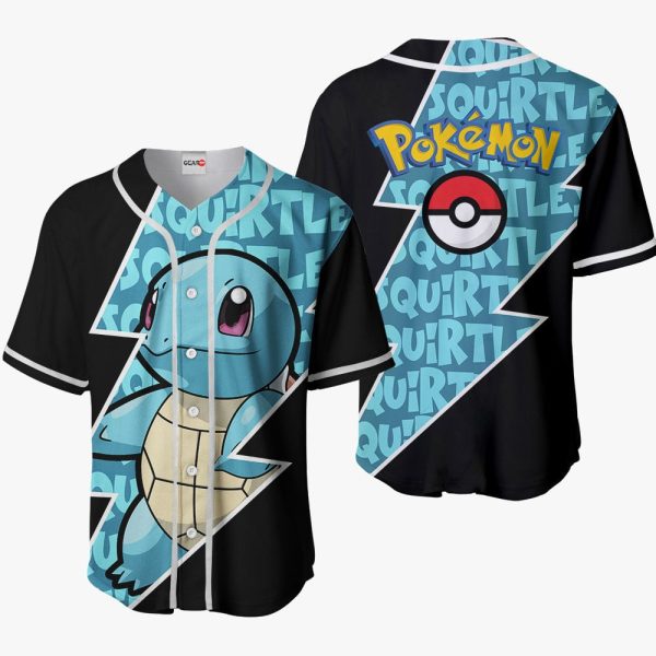 Pokemon Squirtle Baseball Jersey For Men and Women Jezsport.com