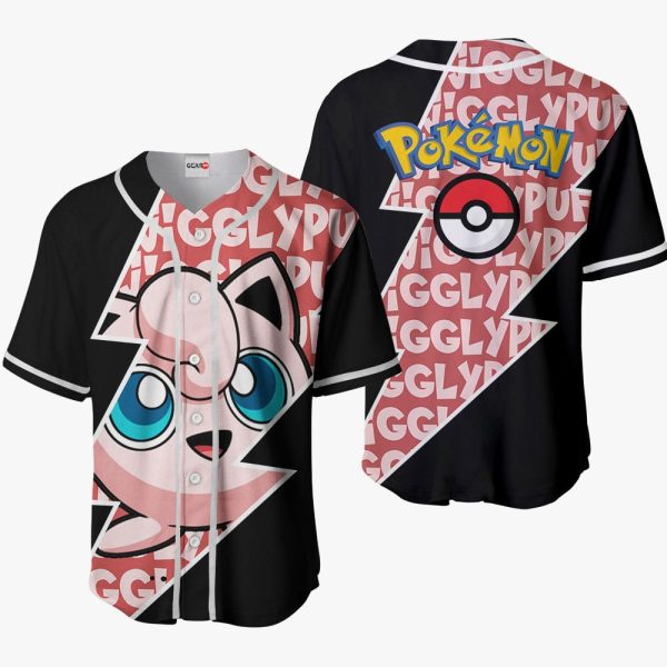 Anime Pokemon Jigglypuff Baseball Jersey For Men and Women Jezsport.com