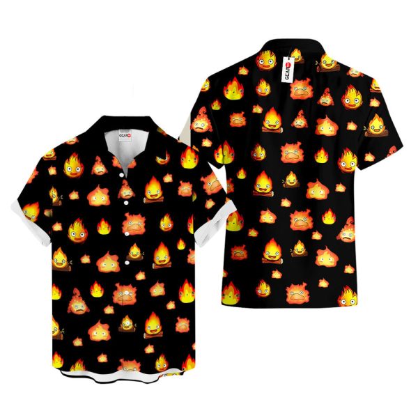 Anime Calcifer Hawaiian Shirt, Summer Shirt For Men and Women Jezsport.com