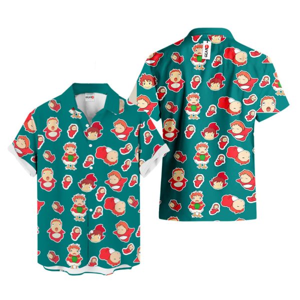 Anime Ponyo Hawaiian Shirt, Summer Shirt For Men and Women Jezsport.com