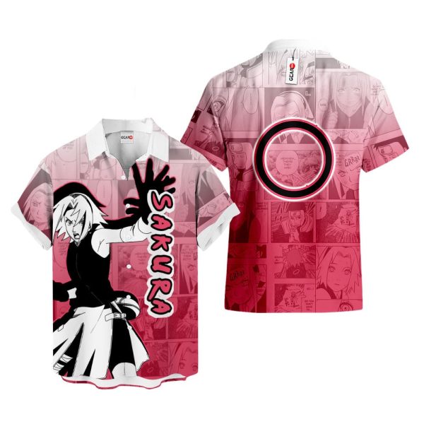 Anime Sakura Haruno Hawaiian Shirt, Summer Shirt For Men and Women Jezsport.com