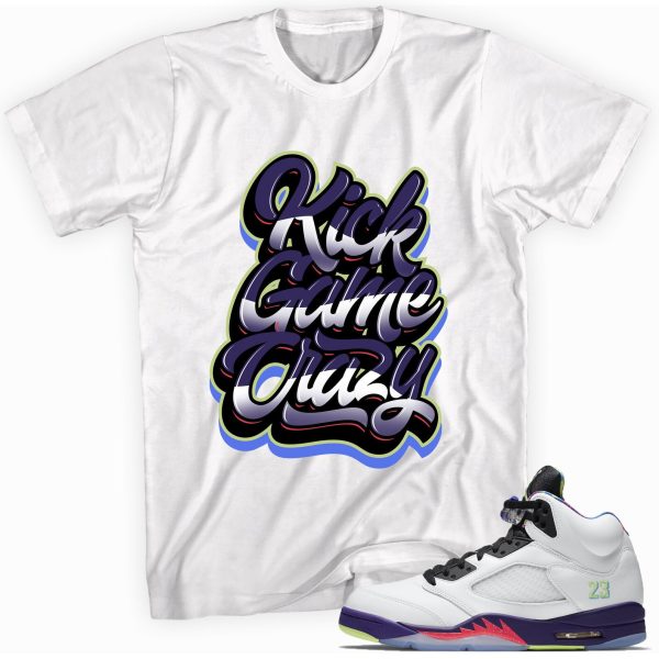 Kick Game Crazy Sneaker Shirt Made To Match Jordan 5 Retro Jezsport.com