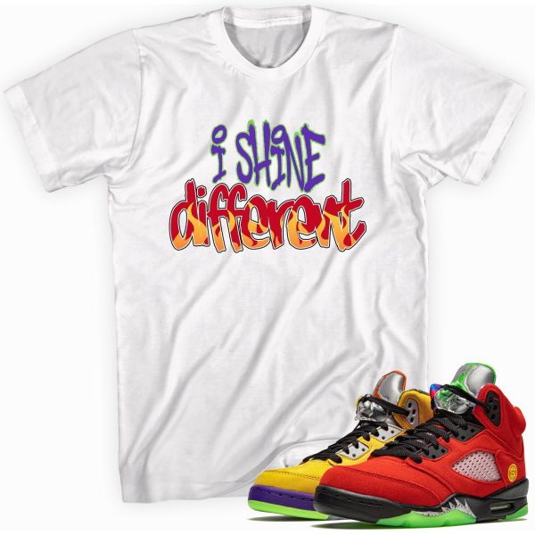 Shine Different Sneaker Shirt Made To Match Jordan 5 Retro Jezsport.com