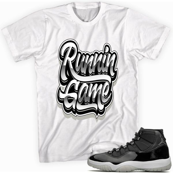 Runnin Game Sneaker Shirt Made To Match Jordan 11 Retro Jubilee Jezsport.com