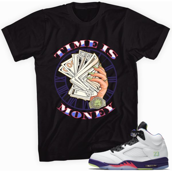 Time Is Money Sneaker Shirt Made To Match Jordan 5 Retro Jezsport.com