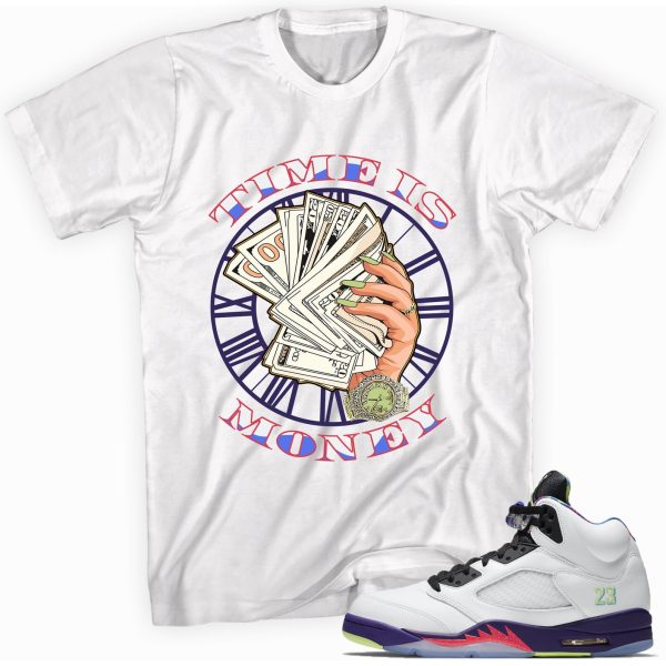 Time Is Money Sneaker Shirt Made To Match Jordan 5 Retro Jezsport.com