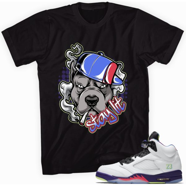 Stay Lit T Shirt Made To Match Jordan 5 Retro Jezsport.com