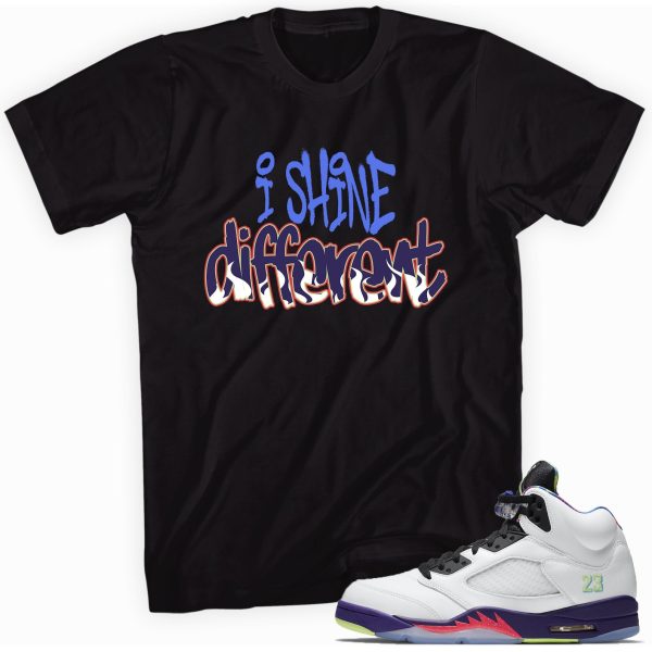 Shine Different Sneaker Shirt Made To Match Jordan 5 Retro Jezsport.com