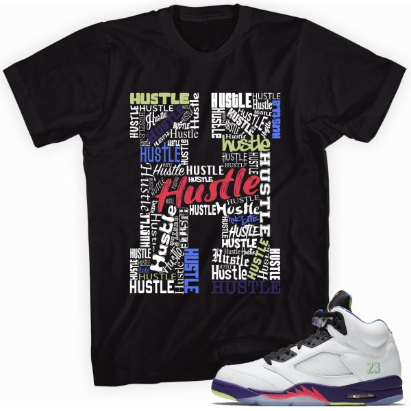 H Is For Hustle Sneaker Shirt Made To Match Jordan 5 Retro Jezsport.com