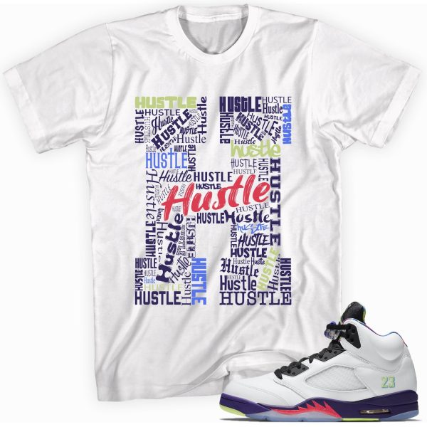 H Is For Hustle Sneaker Shirt Made To Match Jordan 5 Retro Jezsport.com