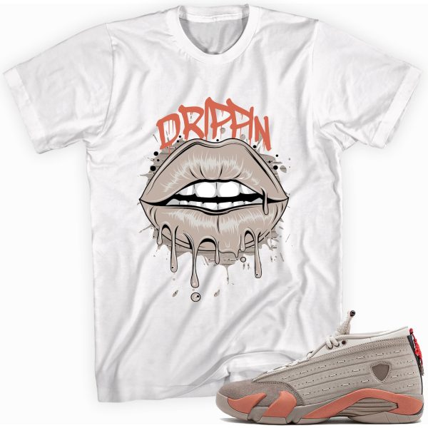 Drip Lips Sneaker Shirt Made To Match Jordan 14 Retro Jezsport.com