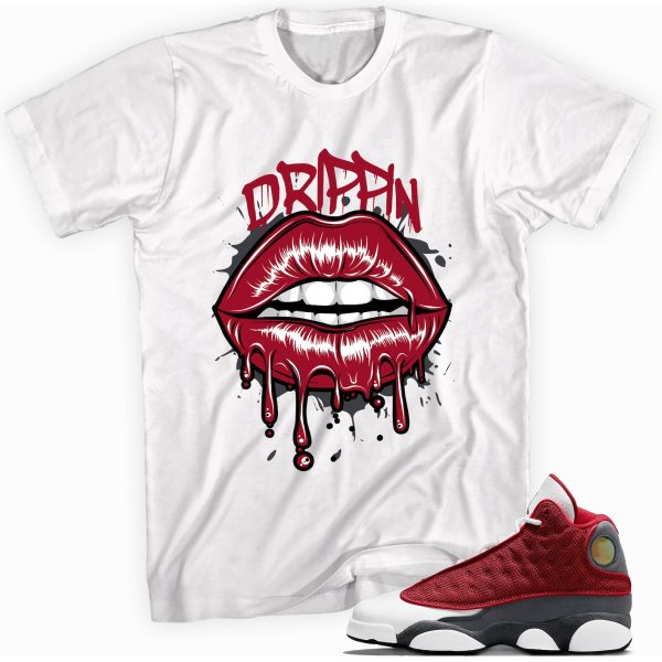 Drip Lips Sneaker Shirt Made To Match Jordan 13 Retro Jezsport.com