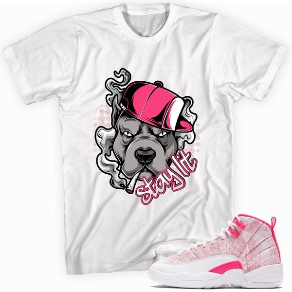 Stay Lit Sneaker Shirt Made To Match Jordan 12 Retro Hyper Pink Jezsport.com