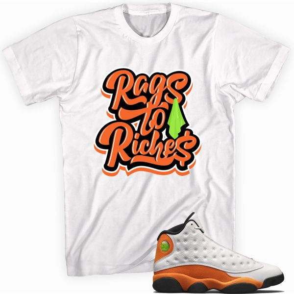 Rags & Riches Sneaker Shirt Made To Match Jordan 13 Retro Starfish Jezsport.com