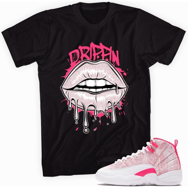 Drippin Lips Sneaker Shirt Made To Match Jordan 12 Retro Jezsport.com